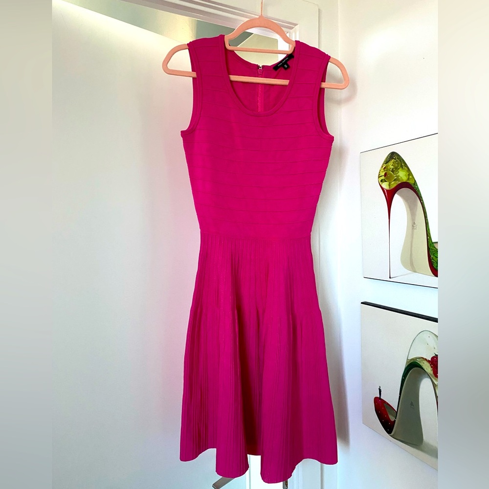 Pink Tartan Ballet Dress in Fuchsia
